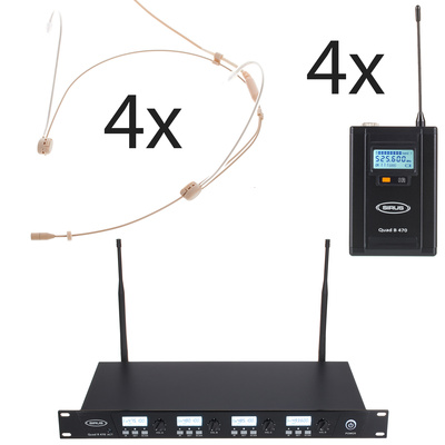 Quad R/4B 4 Headmike O 470 Set
