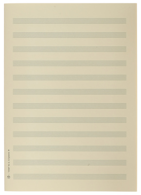 Star Sheet Music Paper DIN A4 12
