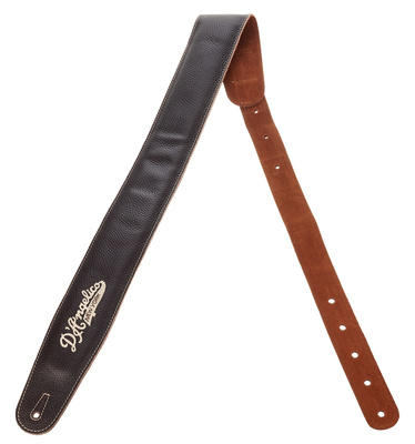 DAngelico Leather Guitar Strap Brown