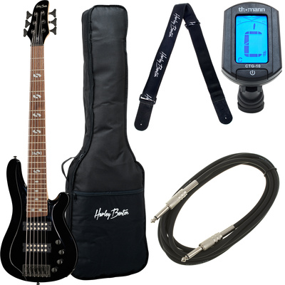 Harley Benton B-650 Black Progressive Bundle