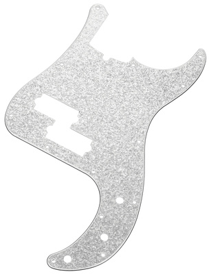 P-Bass Pickguard Silver Spark
