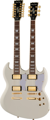 Harley Benton DC-Custom II 612 White