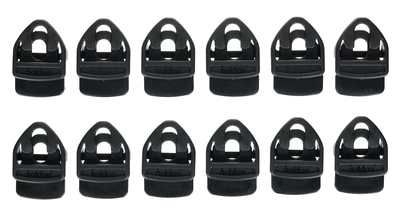 Xtra Clip Black 12pcs Pack