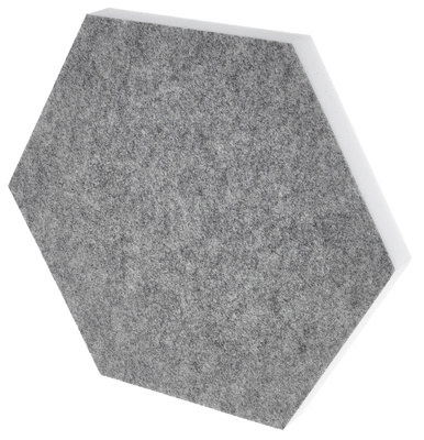 t.akustik Hexagon Melamine Light Grey 25