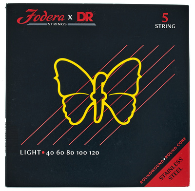 x DR 5-String Set Light Steel