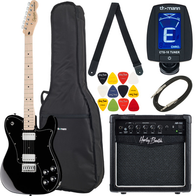 Squier Aff. Tele Deluxe MN Bla Set
