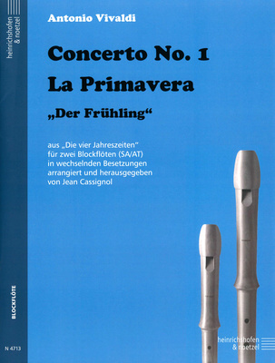 Vivaldi Frühling 2 Blockflöten