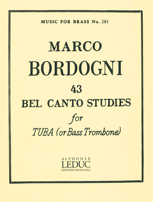 Alphonse Leduc 43 Bel Canto Studies Tuba