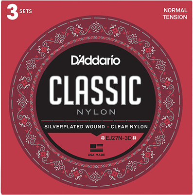 Daddario EJ-27N-3D Nylon 3 Pack
