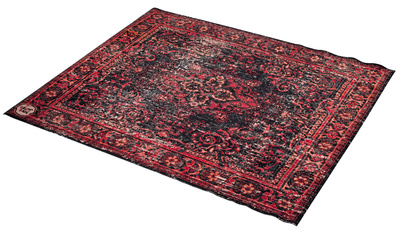 Drum N Base Club Drum Rug Black-Red