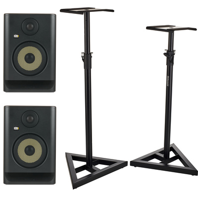 KRK Rokit RP5 G5 Stand Bundle