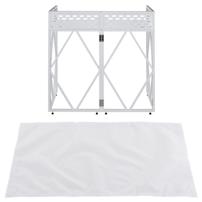 Roadworx DJ Table ALU White
