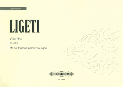 Edition Peters Ligeti Volumina