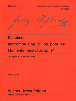 Wiener Urtext Edition Schubert Impromptus / Moments
