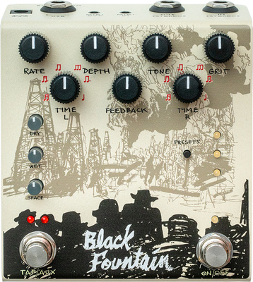 Old Blood Noise Endeavors Black Fountain Stereo Delay