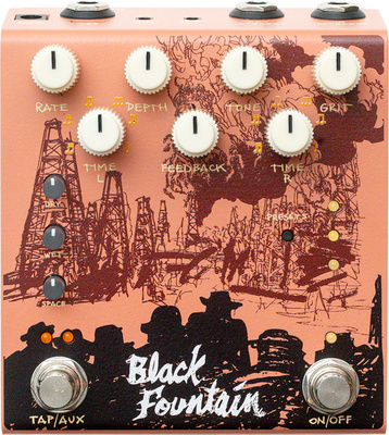 Old Blood Noise Endeavors Black Fountain Stereo Delay TE