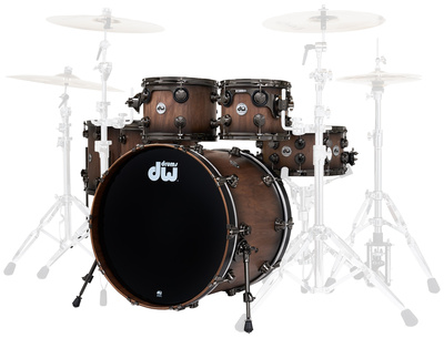 DW Walnut Satin Ebony Burst 6pcs