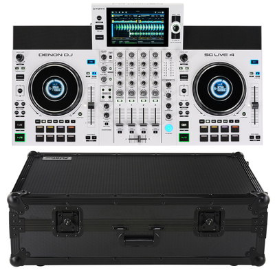 Denon DJ SC Live 4 white Case Bundle