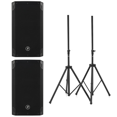 Mackie Thrash12v2 Stereo stand Bundle
