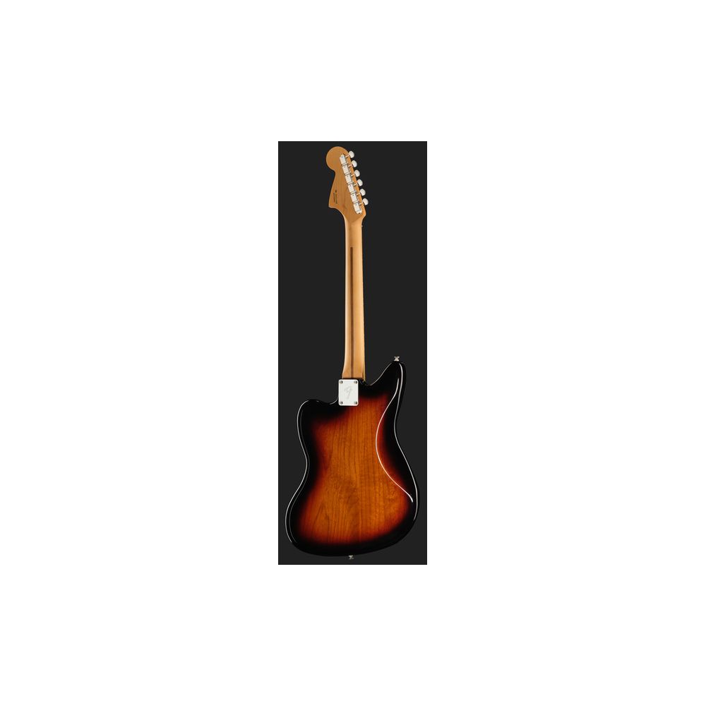 Fender Player II Jaguar headstock and rosewood fingerboard detail