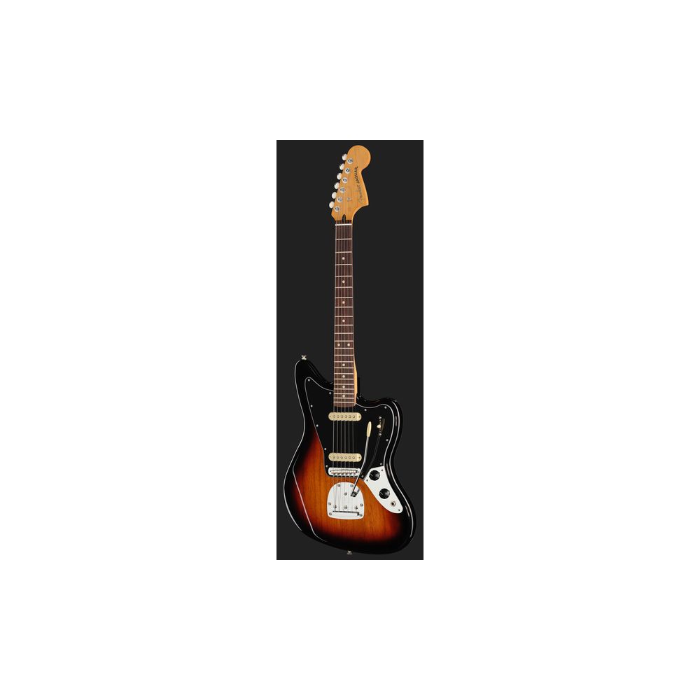 Fender Player II Jaguar bridge with Mustang saddles and floating tremolo