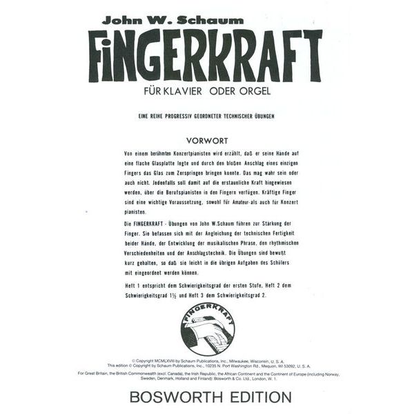 Bosworth Fingerkraft 1