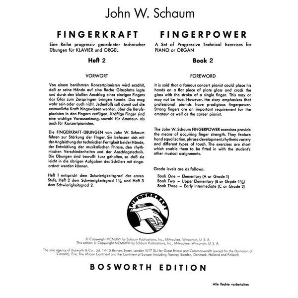 Bosworth Fingerkraft 2