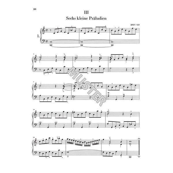 Henle Verlag Bach Präludien & Fughetten