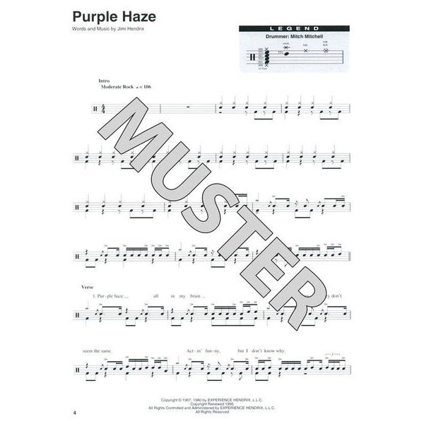 Hal Leonard Drum Play-Along Jimi Hendrix