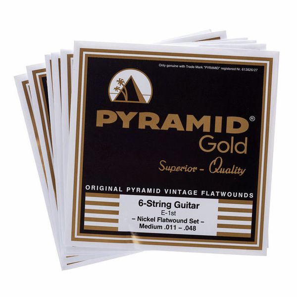 Pyramid Gold Flatwound 011-048