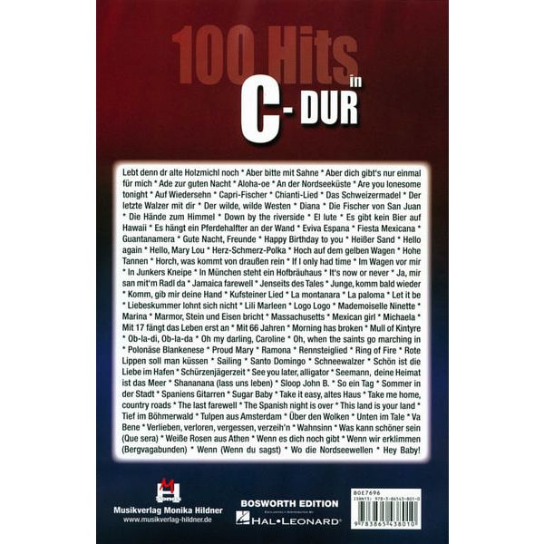 Musikverlag Hildner 100 Hits in C-Dur 1