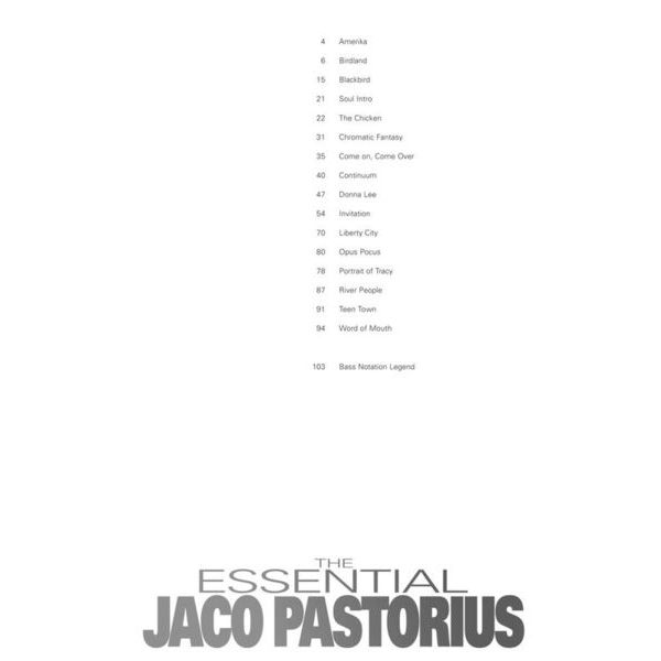 Hal Leonard The Essential Jaco Pastorius