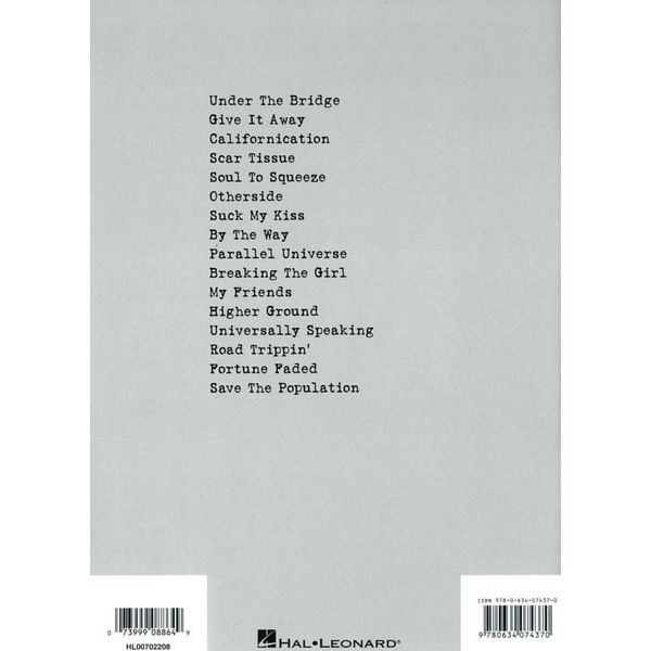 Hal Leonard Red Hot Chili Greatest Guitar Thomann UK