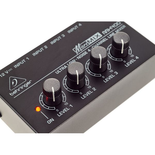 Behringer Behringer MX400 Micromix Low Noise 4 Channel Mono Line Mixer 