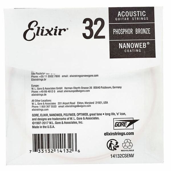 Elixir .032 Western Guitar Ph.
