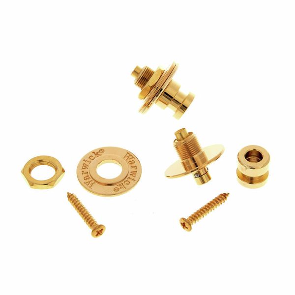 Set Di Sicurezza Warwick Per Cintura – 2 End Pins E 2 Top Locks Cromati, Fissaggio Robusto