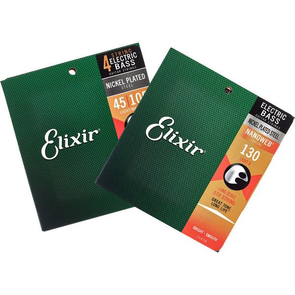 elixir bass strings 4