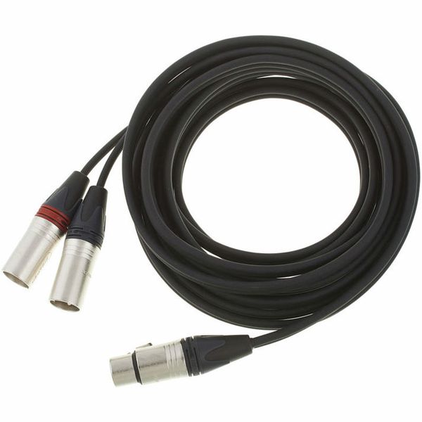 Mikrofon Kable 3.5mm TRS Stecker auf  Dual  XLR Stecker Splitter Y Kabel 1.5m 