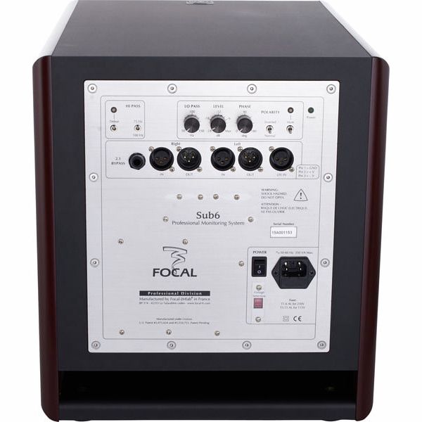 Focal Sub 6 Be red burr ash