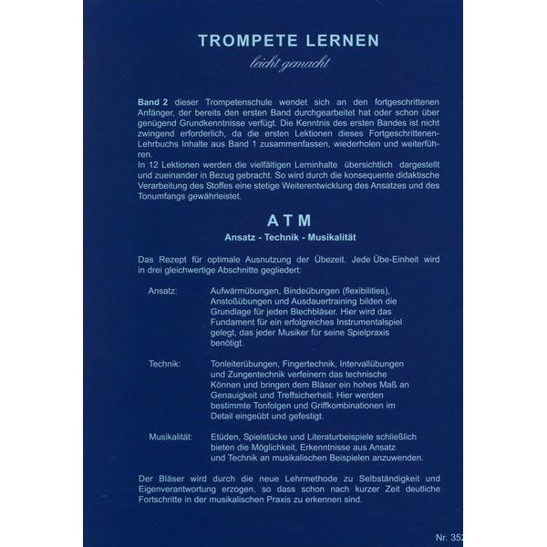 Musikverlag Schweizer Trompete Lernen Leicht 2