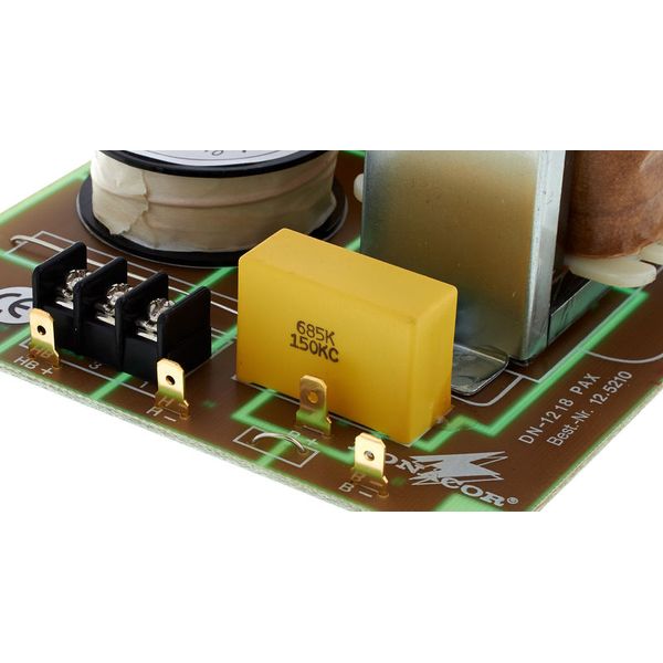 8 Ohm, 2-Weg, 2500Hz, 12/18dB Frequenzweiche Monacor DN-1218PAX 