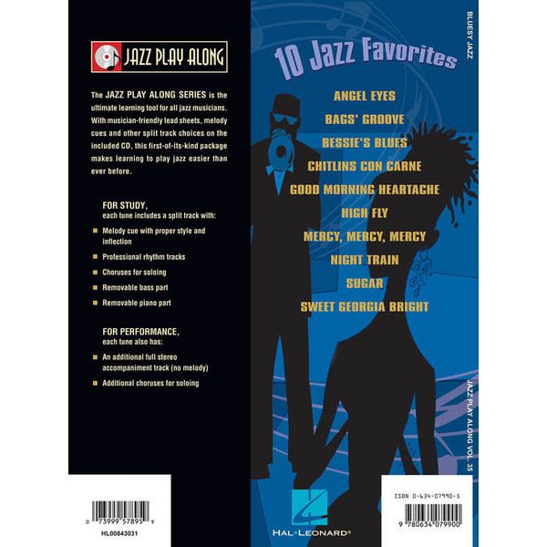 Hal Leonard Jazz Play-Along Bluesy Jazz
