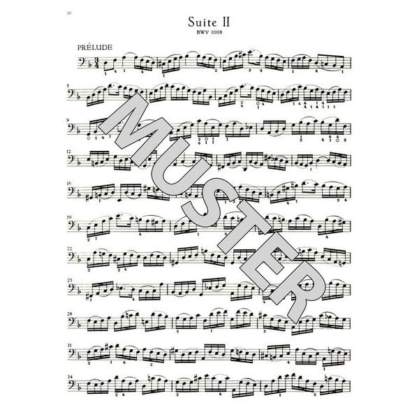 Bärenreiter Bach Sechs Suiten BWV1007-1012