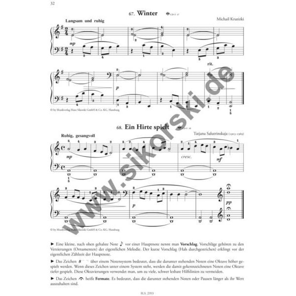 Sikorski Musikverlage Russische Klavierschule 1 + CD