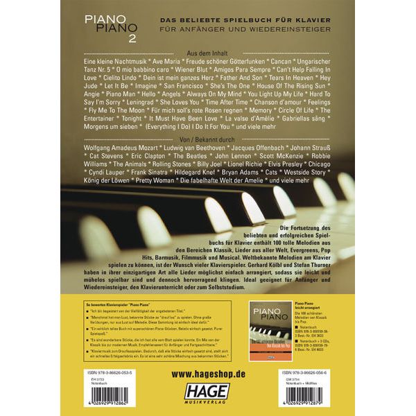 Hage Musikverlag Piano Piano 2 Easy