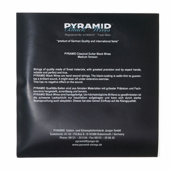 Pyramid Nylon Satz Black Wires