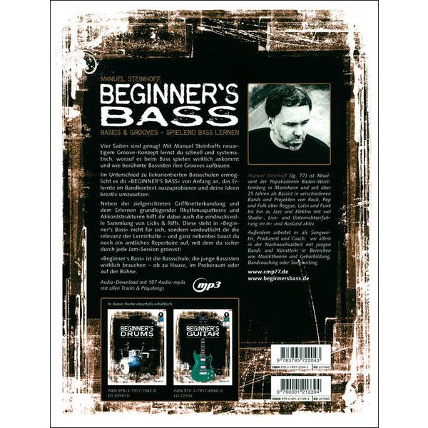 Plektrum: Basics & Grooves Beginner's Bass inkl +CD spielend Bass lernen 