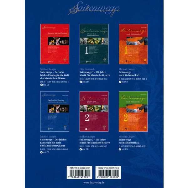 Edition Dux Saitenwege Der leichte Einst.