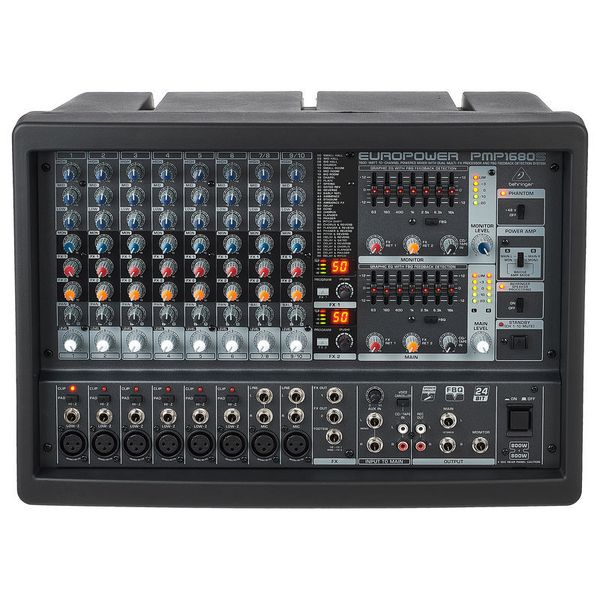 Behringer PMP1680S Europower 1600W 10 Channel Powered Mixer