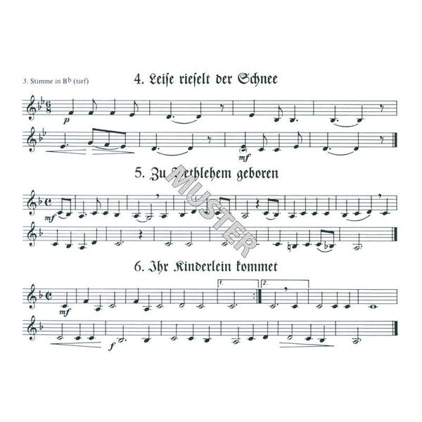 Musikverlag Rundel 27 Lieder Weihnacht 3 Bb T